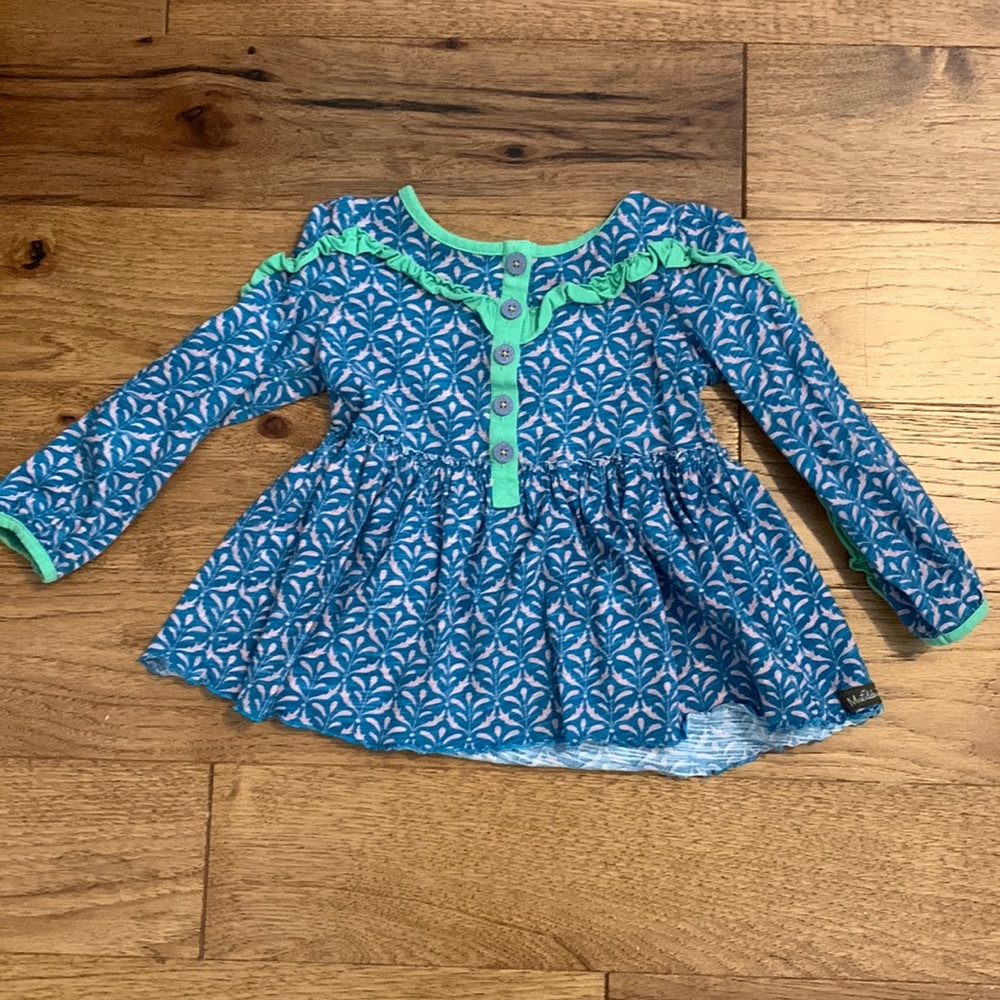 Sold! Matilda Jane size 4 blue, purple and green tunic dress for girls